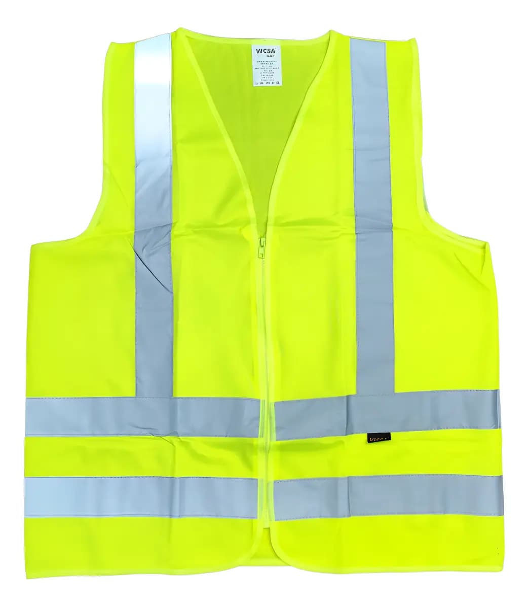 COLETE REFLETIVO ECO S/BOLSO VERDE VICSA