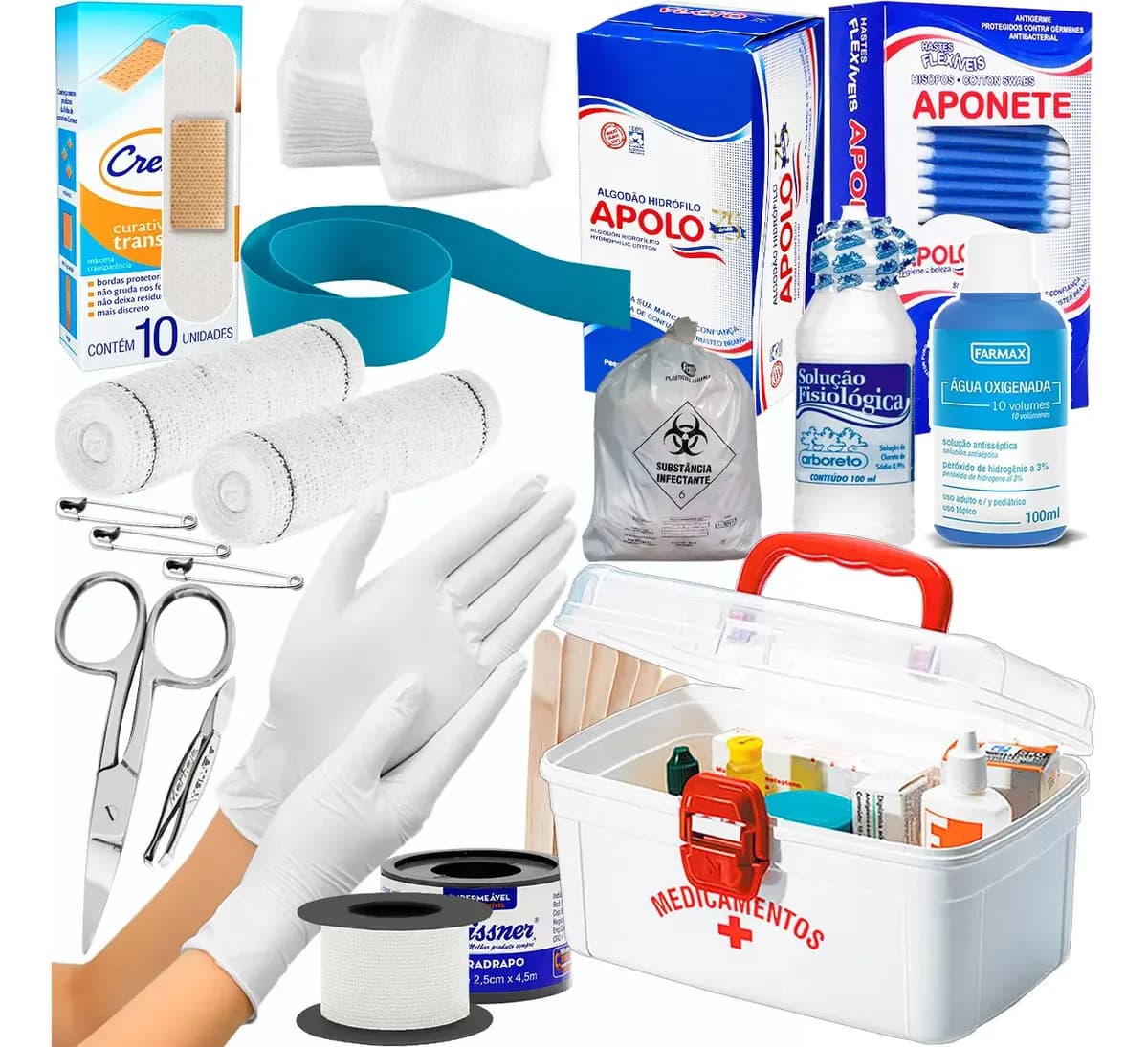 KIT MALETA PRIMEIRO SOCORROS MÉDIA