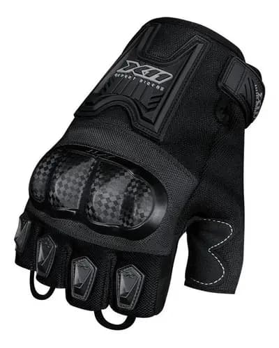 LUVA BLACKOUT 2 1/2 DEDO PRETO X11