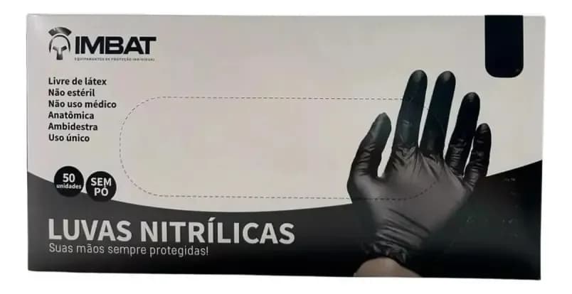 LUVA NITRILICA PR HEAVY CA 48295 IMBATE