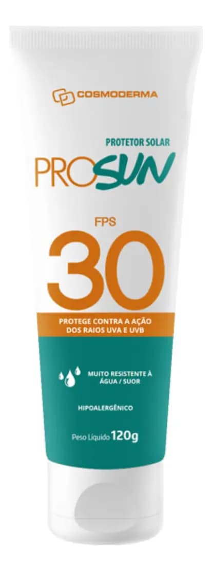 PROTETOR SOLAR COSMODERMA PROSUN FPS30 120g