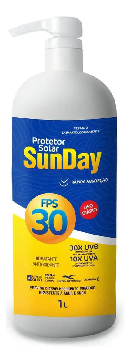 PROTETOR SOLAR SUNDAY FPS30 1LT