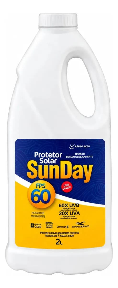 PROTETOR SOLAR SUNDAY FPS60 2LT