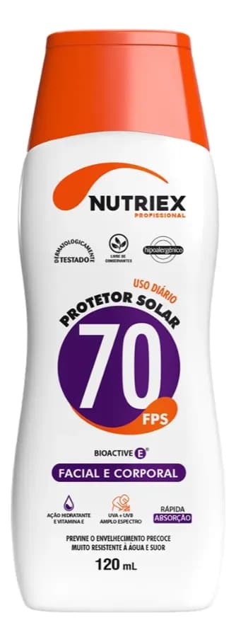PROTETOR SOLAR FPS 60 120g NUTRIEX