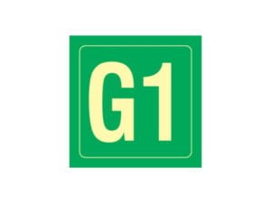 Placa Fotoluminescente G1 14X14CM