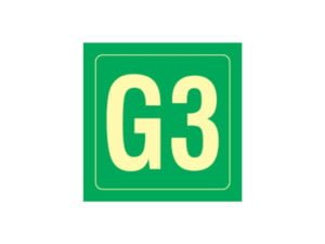 Placa Fotoluminescente G3 14X14CM