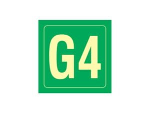 Placa Fotoluminescente G4 14X14CM