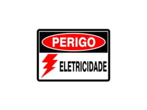 placa Perigo Eletricidade 20X15 CM
