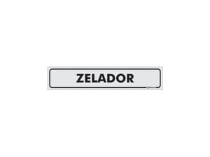 Placa Zelador 05X25CM