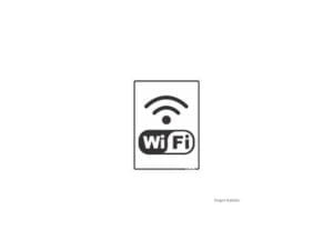 Placa Wifi 20X15cm
