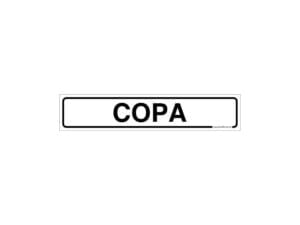 Placa Copa 05X25CM