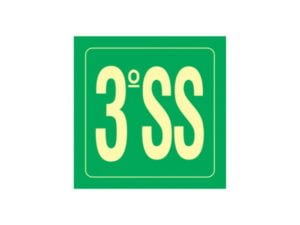 Placa 3 SS 14X14 CM