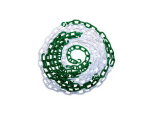 Corrente Elo P Verde e Branca