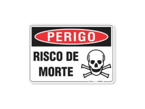 Placa Risco De Morte
