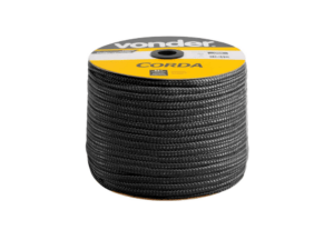 Corda Multifilamento Trançada 12MM Preta - Vonder